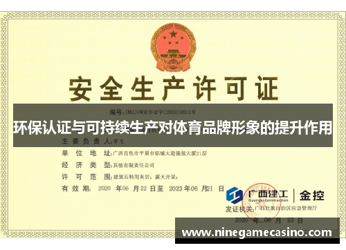 环保认证与可持续生产对体育品牌形象的提升作用